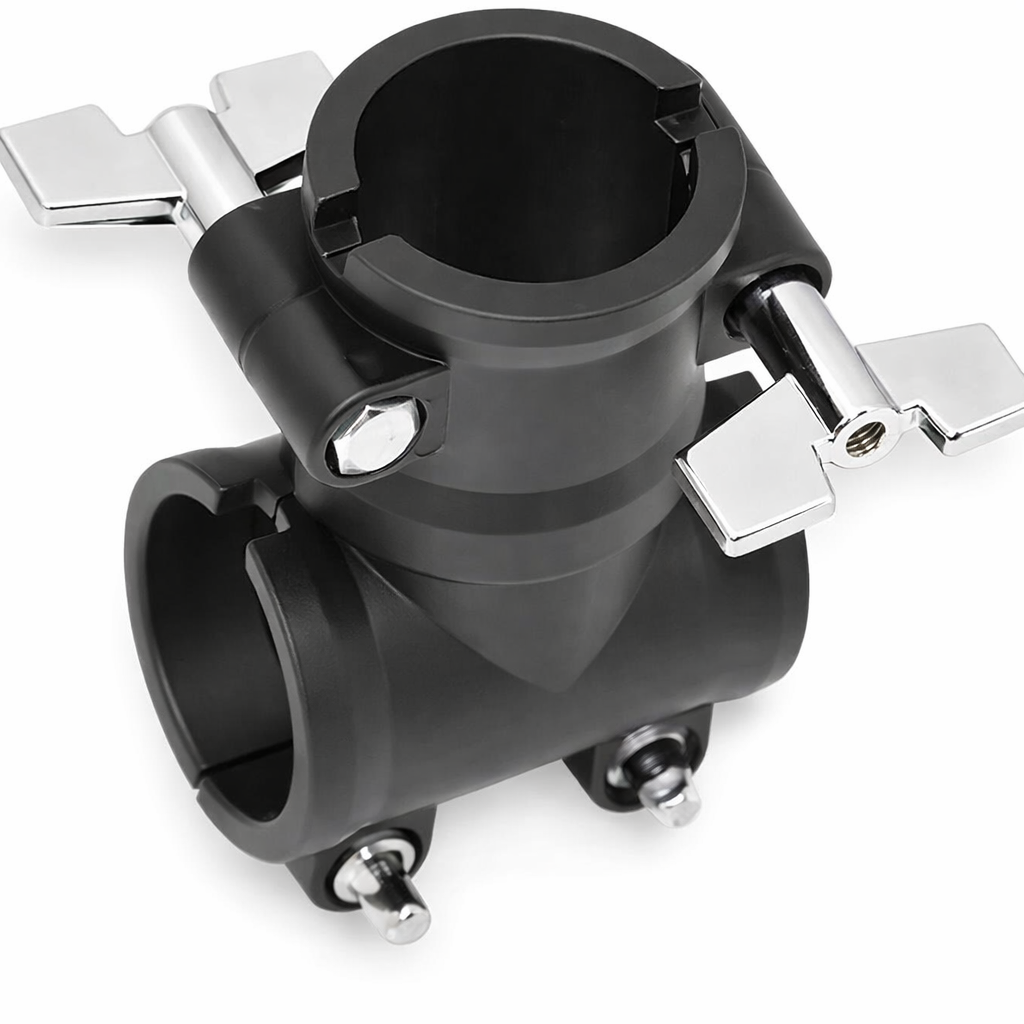 AIAS Drum Rack T Clamp (Black) 1.5 Inch 90 Degree Connector for Percussion Mounting System
