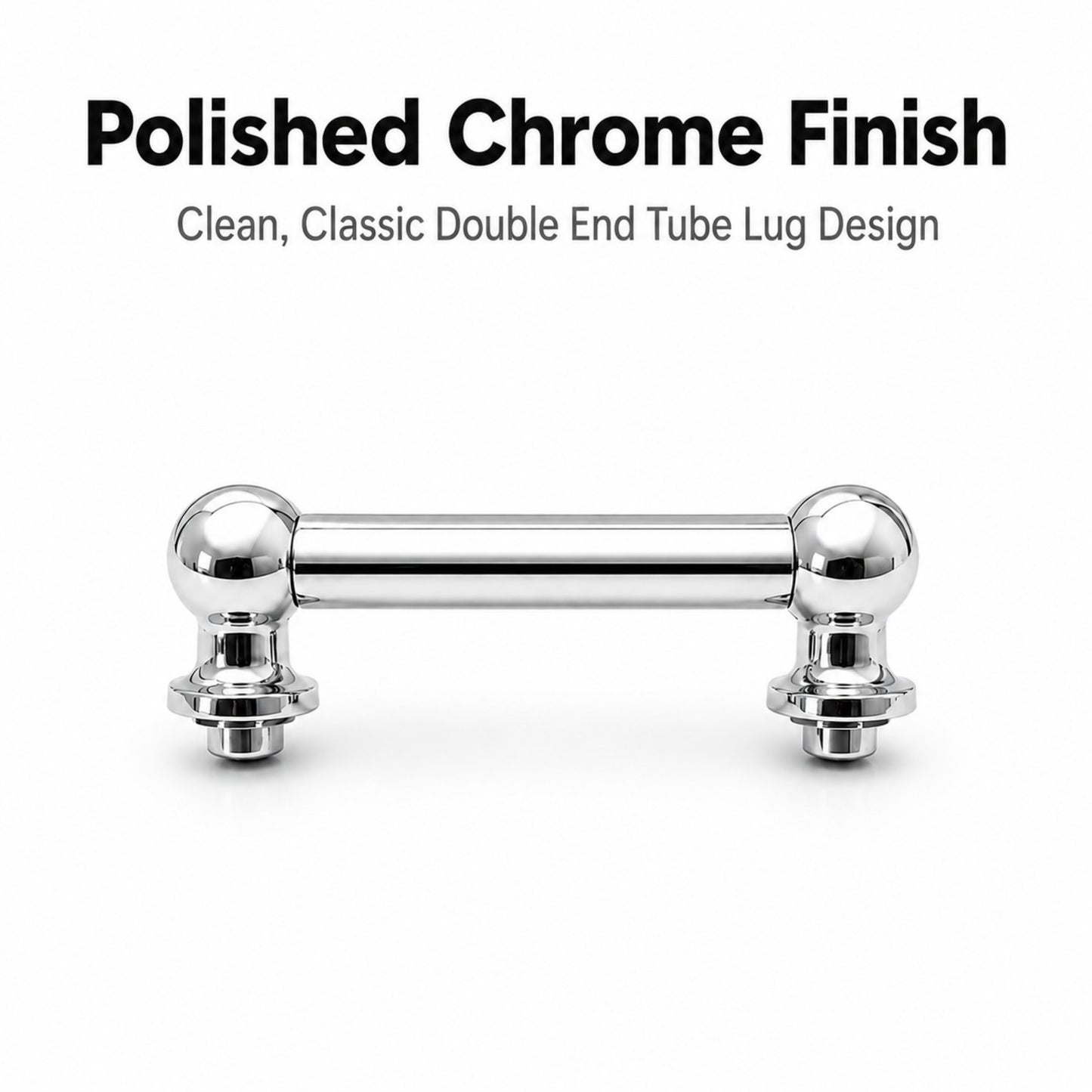 ROSS Percussion Double End Tube Drum Lugs - Chrome - 10 Pack