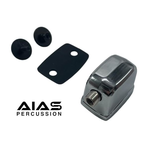 AIAS Single End Bass Drum Lugs (Chrome, 10 Pack)