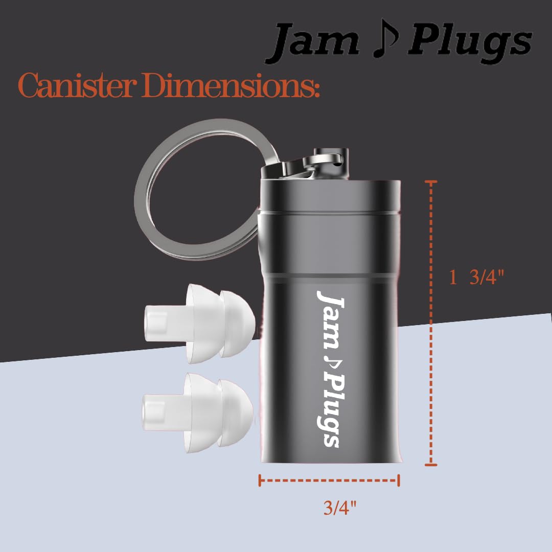 JamPlugs High Fidelity Earplugs for Concerts, Musicians, Festivals, Drummers, Nightclubs