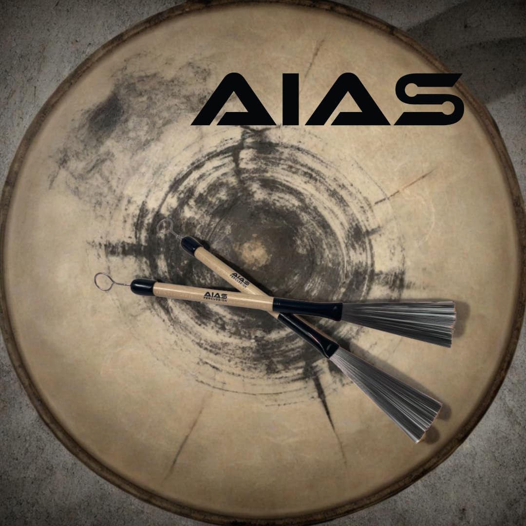 AIAS Wire Drum Brushes - Maple Wood Handle