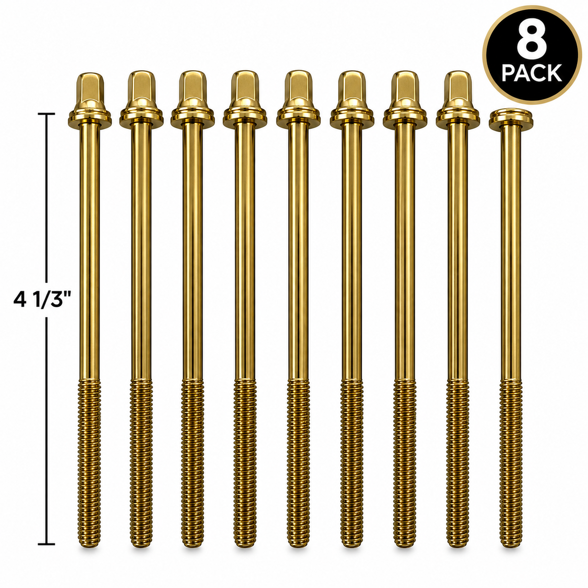 AIAS Brass Plated Tension Rods for Drums