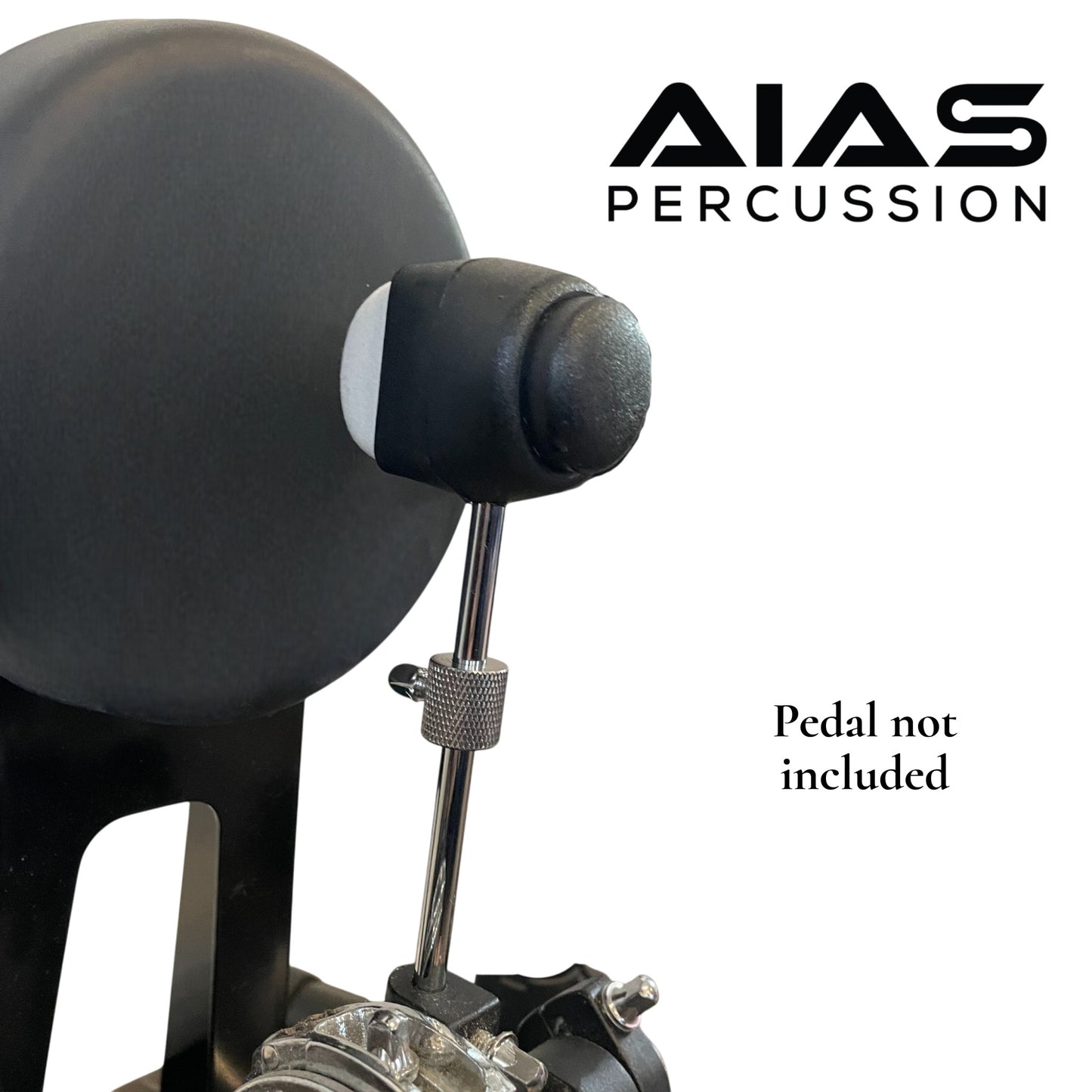 AIAS Double-Sided Bass Drum Beater with Adjustable Weight | Dual Surface Kick Pedal Beater (AB-2)