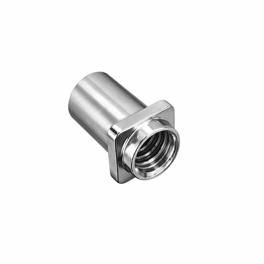 AIAS Square Drum Lug Swivel Nuts 10 Pack Replacement Hardware 7/32 Inch Thread Chrome Alloy
