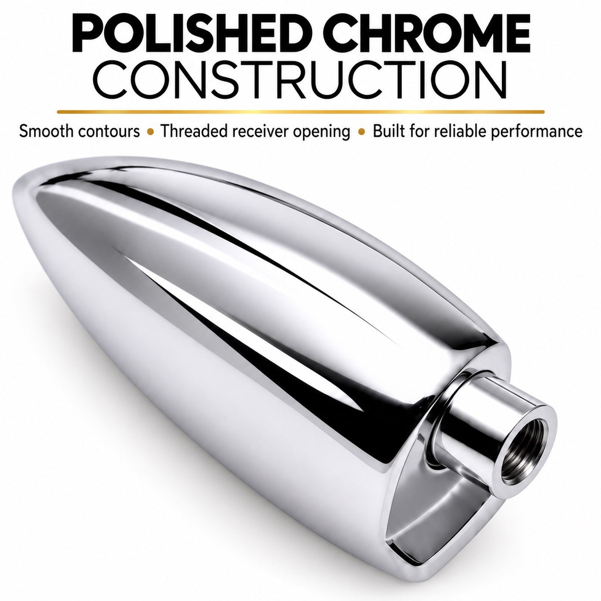 ROSS Percussion Single End Bass Drum Lugs, Chrome, 10 Pack, 2 Inch Hole Spacing, 7/32 Inch Tension Rod Compatible