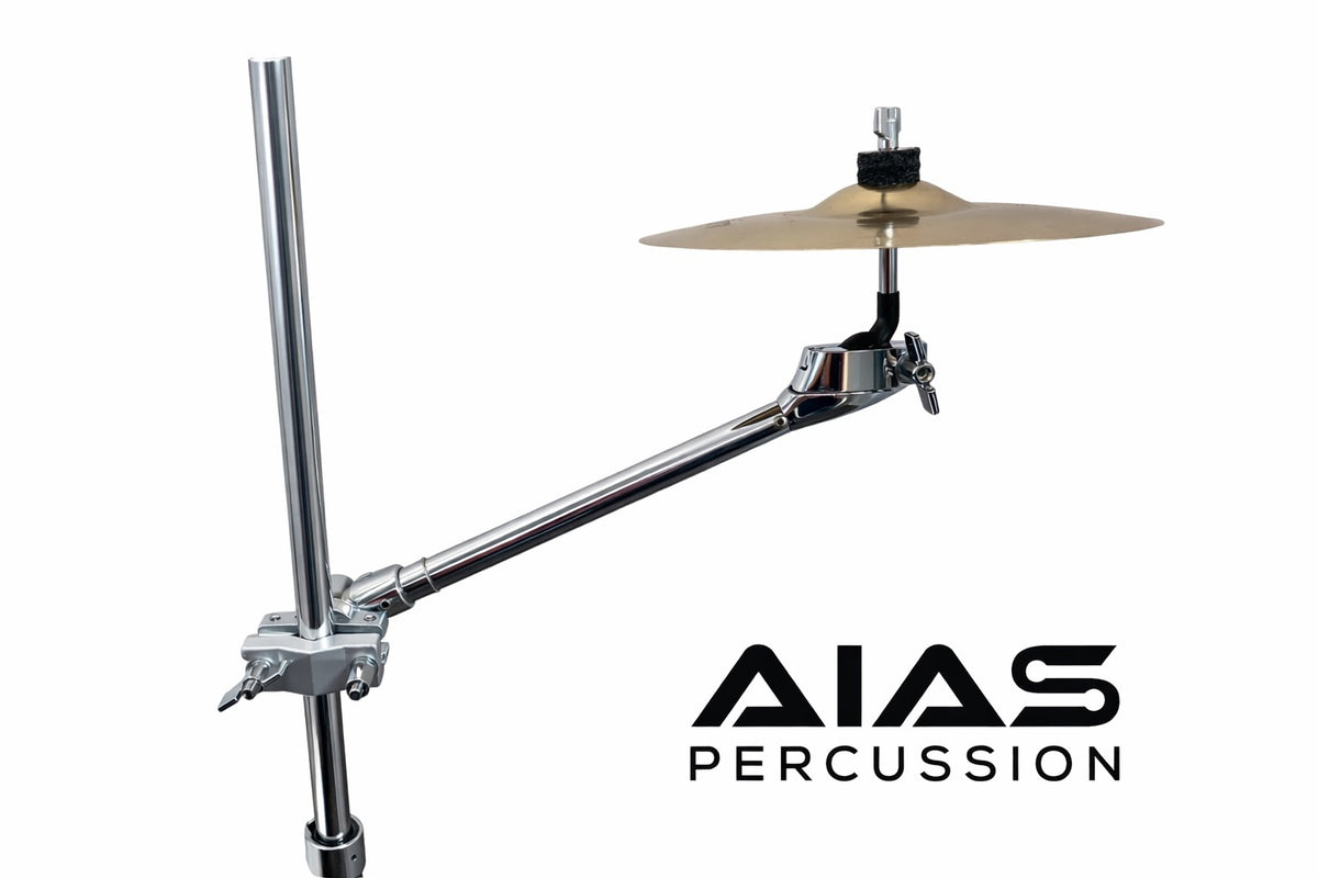 AIAS AC-2 Cymbal Arm Multi Clamp – 12-Inch Arm, Rotating Ball