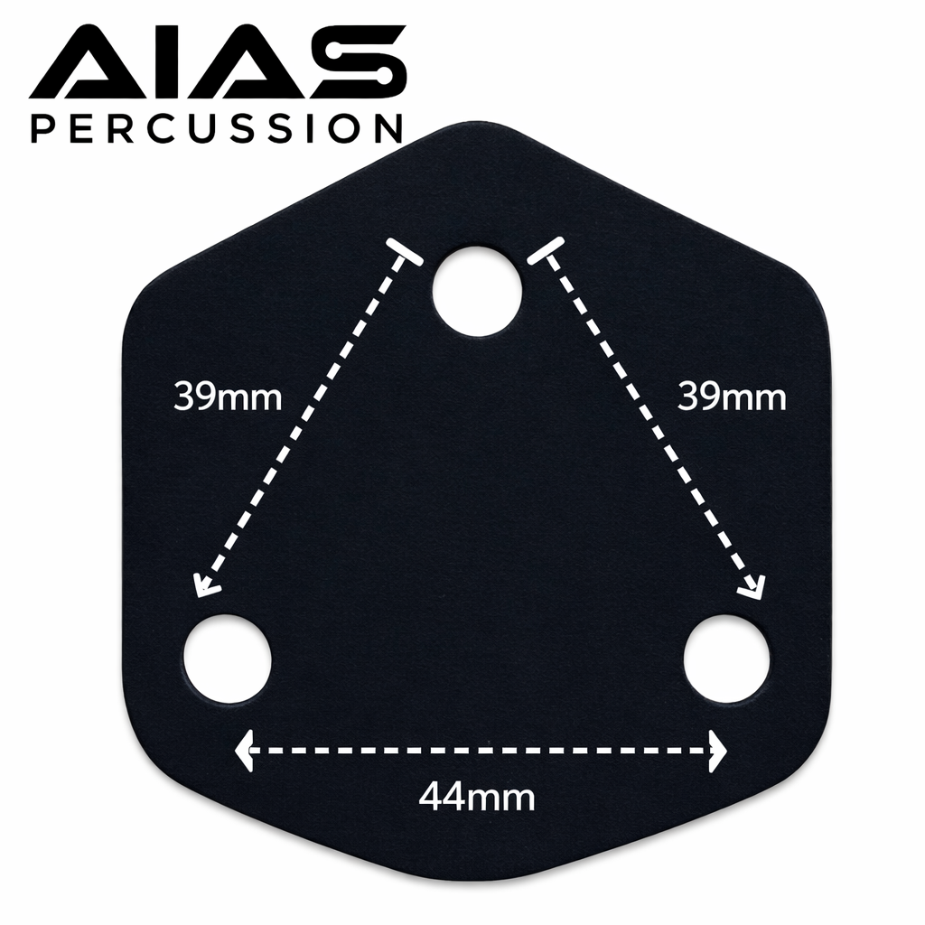 AIAS Adjustable Bass Drum Legs – Chrome-Plated Alloy Steel Kick Drum Spurs with Rubber Feet, Height Adjustable, Stable Support for Bass Drum Shells