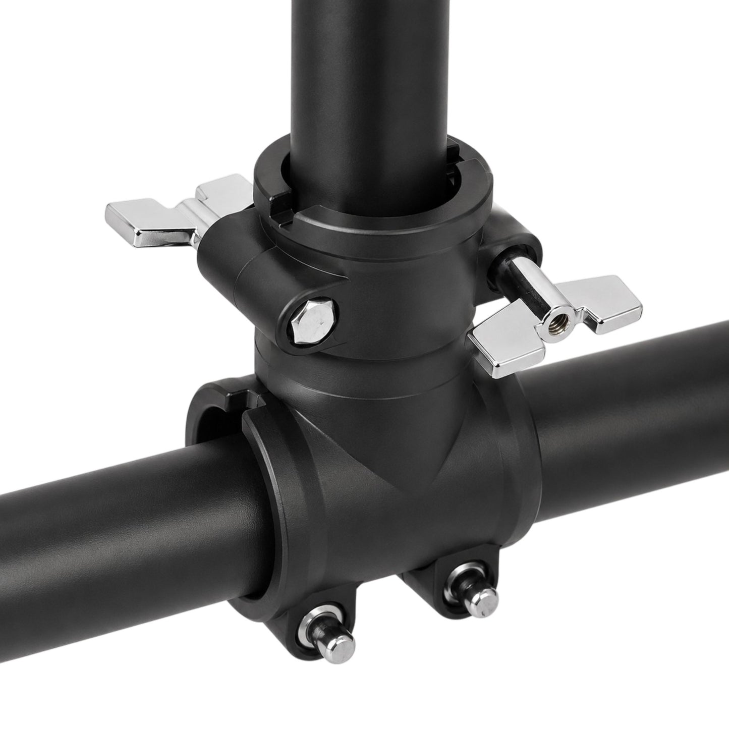 AIAS Drum Rack T Clamp (Black) 1.5 Inch 90 Degree Connector for Percussion Mounting System