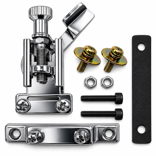 AIAS AS-4 Snare Drum Strainer & Butt Plate Set – Chrome