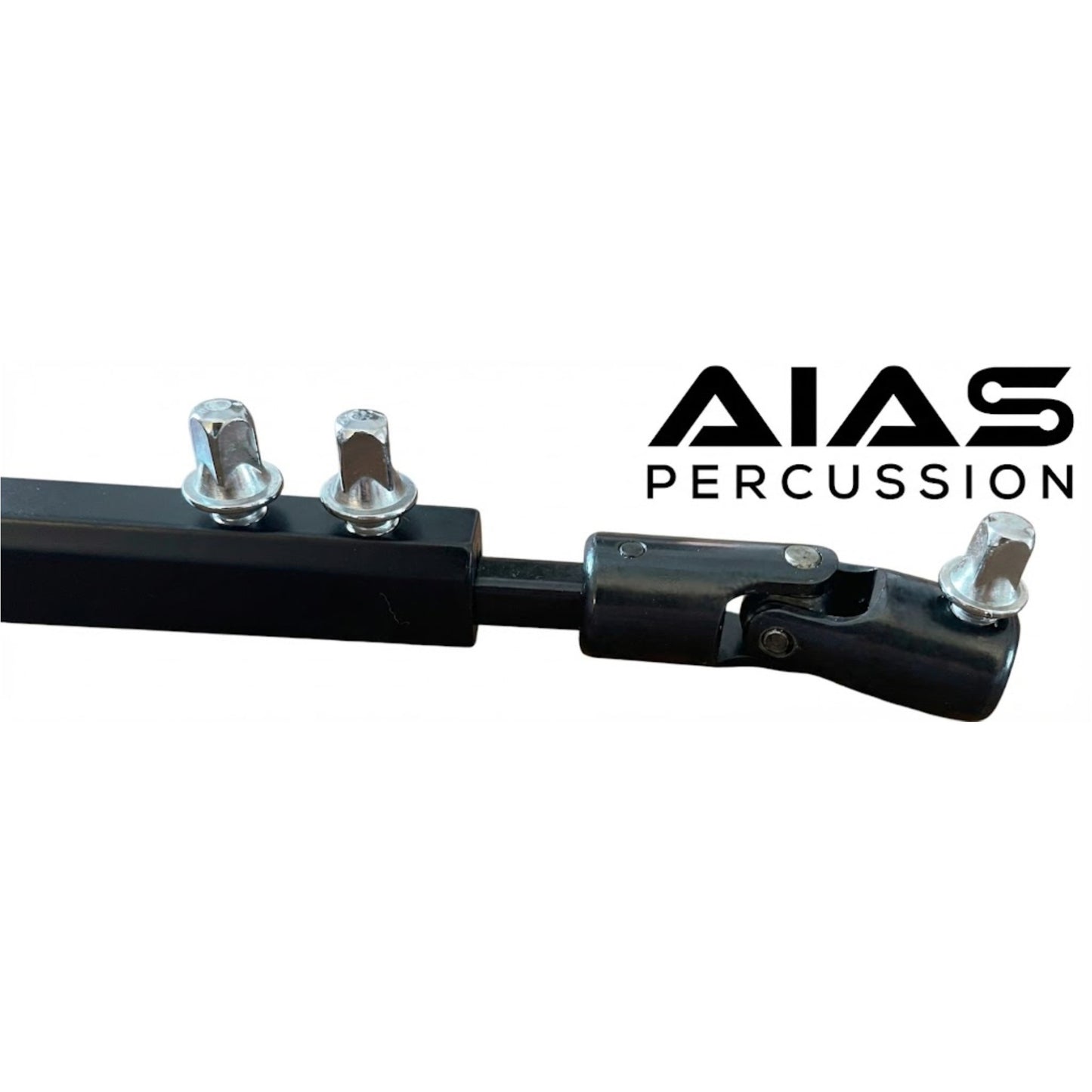 AIAS Percussion Universal Double Bass Drum Pedal Drive Shaft – Heavy Duty Replacement with Dual U-Joints