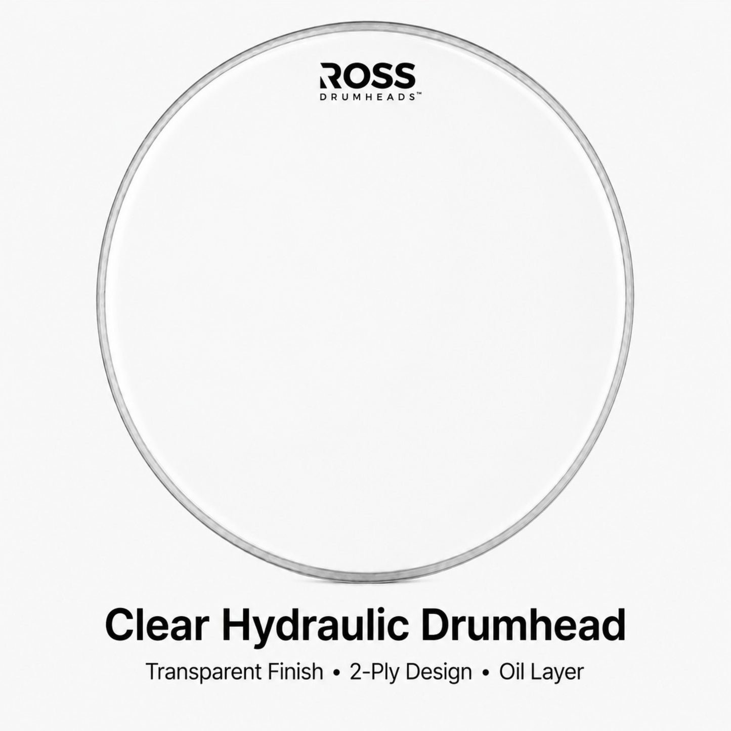 ROSS H1 Clear Hydraulic Drum Heads