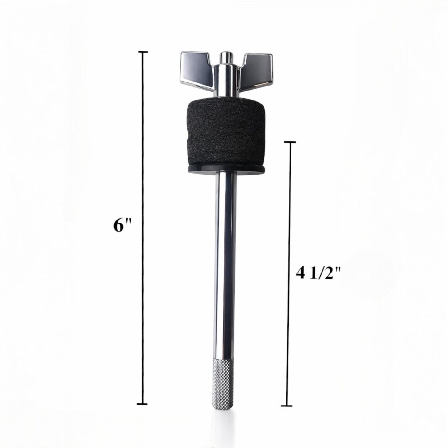 AIAS 6" Cymbal Stacker – 8mm Thread Drum Cymbal Extension for Splash, Bell & FX Cymbals, Tool-Free, Space-Saving Add-On for Drum Kits