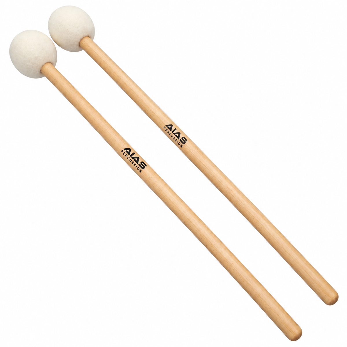 AIAS Firm Timpani Mallets - Maple Shaft Drumsticks, 15" Length