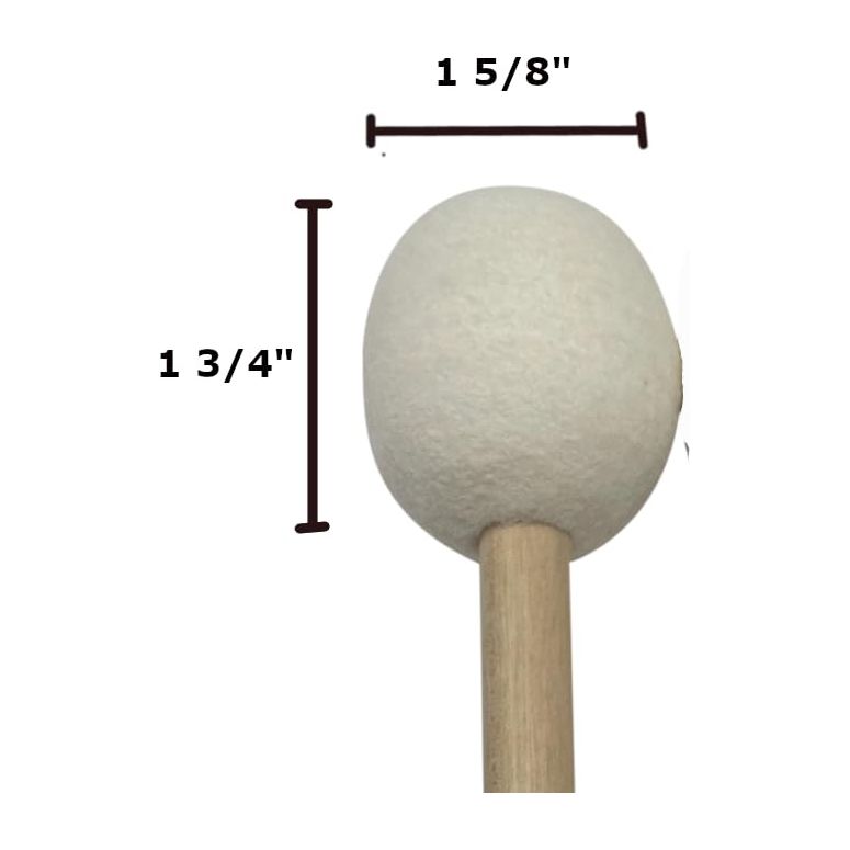AIAS Firm Timpani Mallets - Maple Shaft Drumsticks, 15" Length
