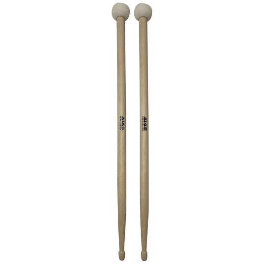 AIAS Timpani Mallet Drumsticks - Maple Shaft, 16 1/2" Length