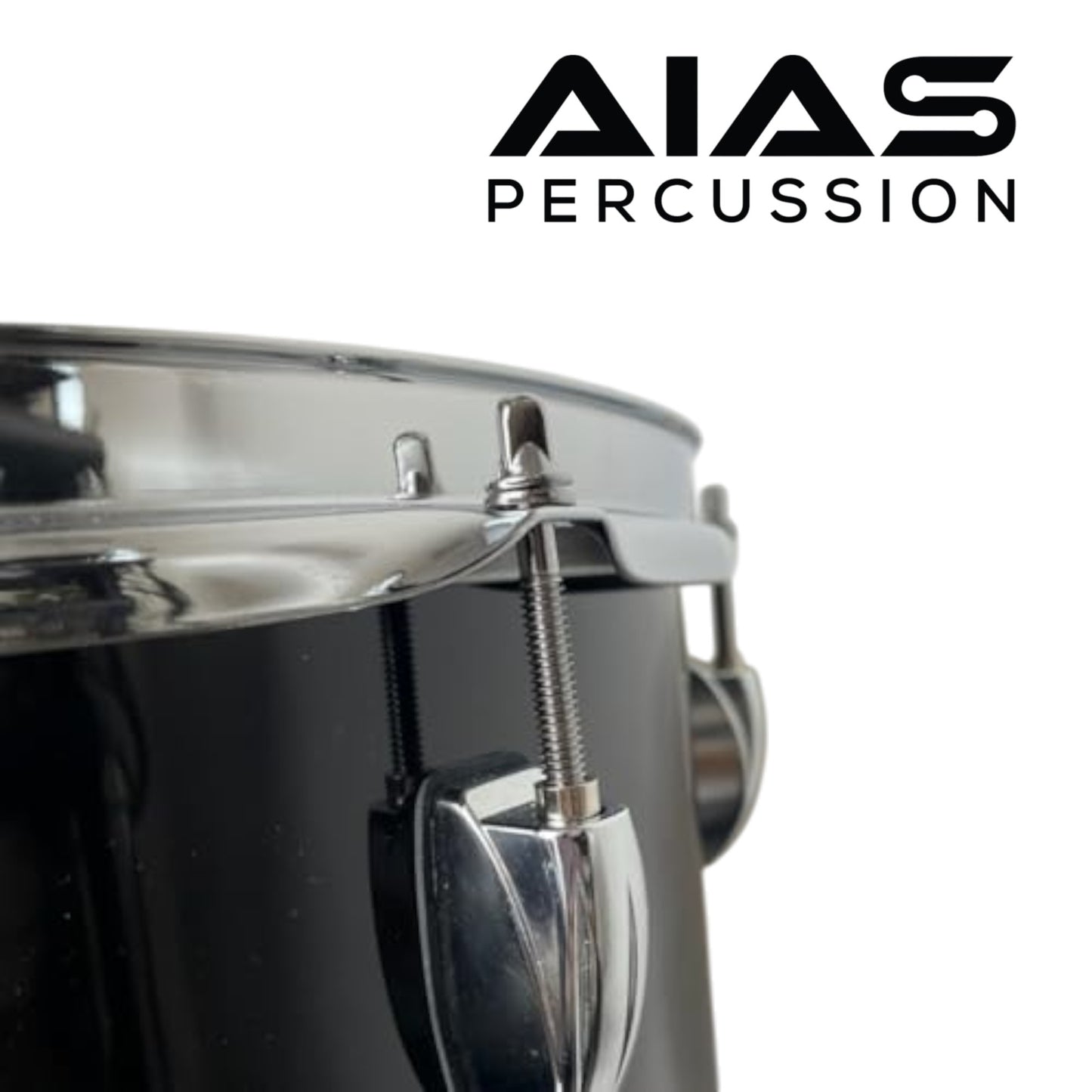 AIAS Chrome Plated Drum Tension Rods 12 Pack with Washers | Replacement Tuning Screws for Snare and Tom Drums