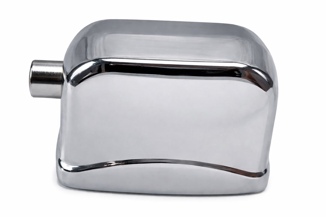 AIAS Single-End Bass Drum Lugs Rectangular Cube Style Chrome Hardware with Screws and Gaskets 1-Inch Spacing 10 Pack