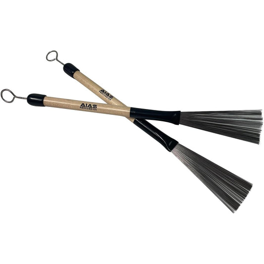 AIAS Wire Drum Brushes - Maple Wood Handle
