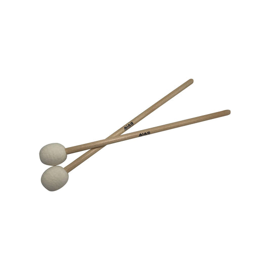 AIAS Firm Timpani Mallets - Maple Shaft Drumsticks, 15" Length