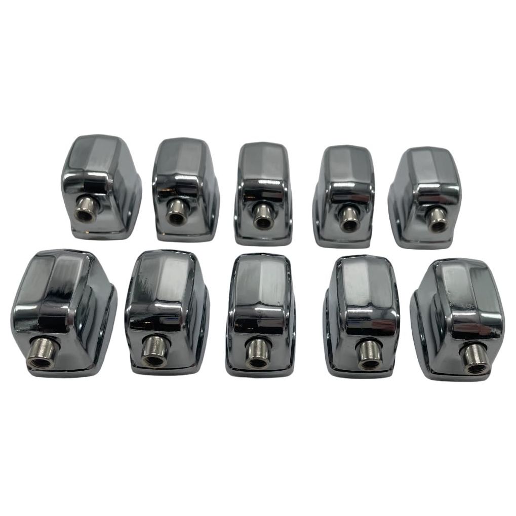 AIAS Single End Drum Lugs for Tom/Snare (Chrome, 10 Pack)