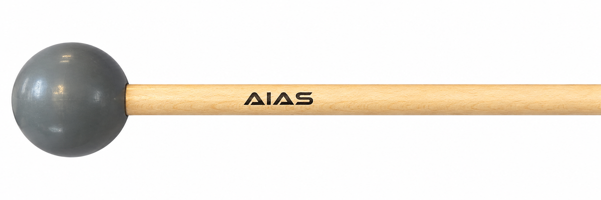 AIAS Percussion Rubber Head Mallet Sticks for Xylophone & Keyboard Percussion, Durable Rubber Mallets for Students, Bands, Practice & Performance