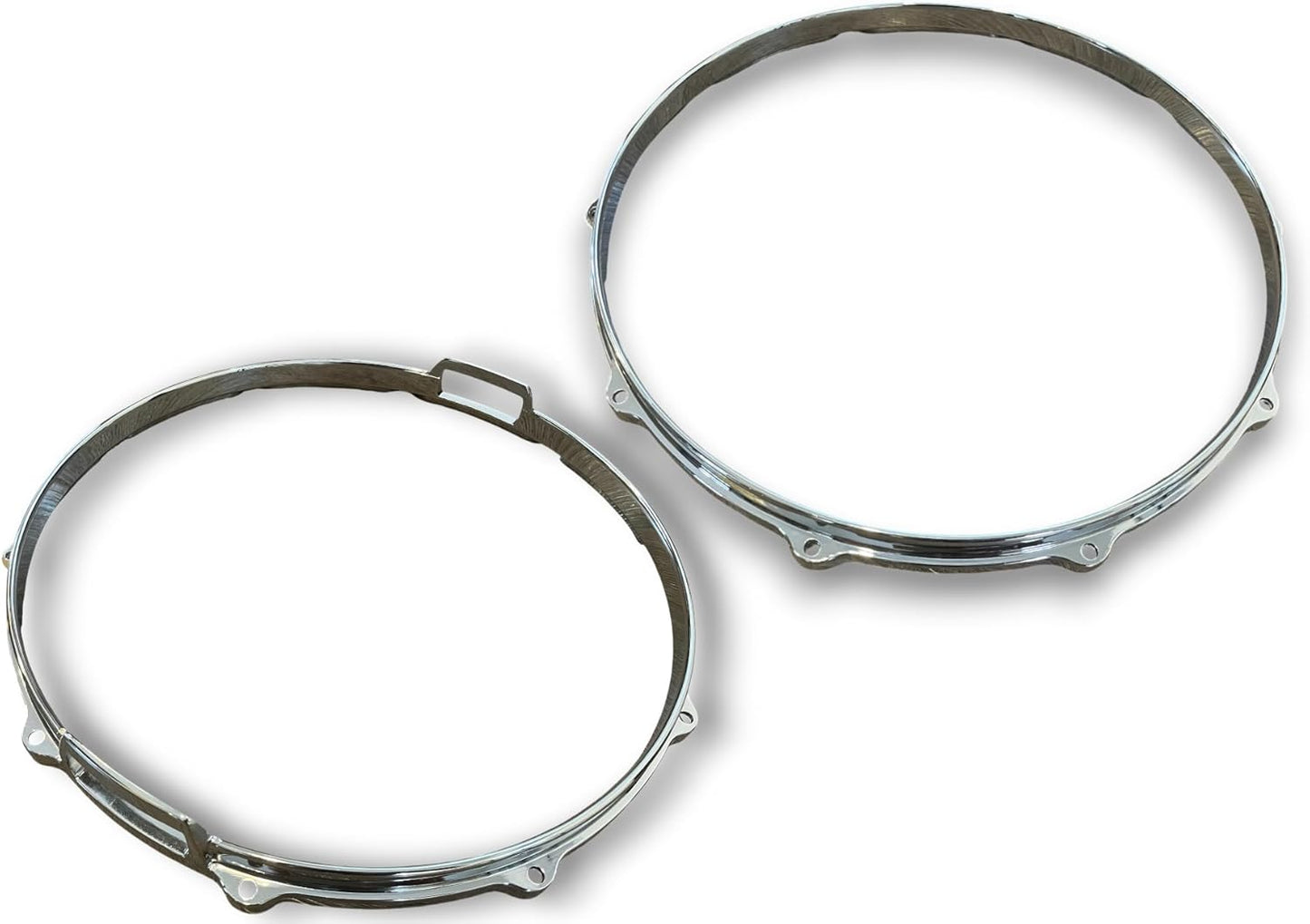 AIAS Zinc Alloy Die Cast Drum Hoop (Chrome, 14 inch - 10 lug)
