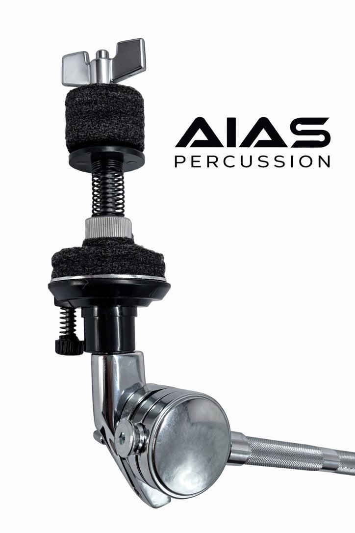 AIAS Auxiliary Hi-Hat Arm – Adjustable Drum Hardware Mount with Rotating Clamp for Remote Hi-Hats, Cymbals, and Percussion Add-Ons