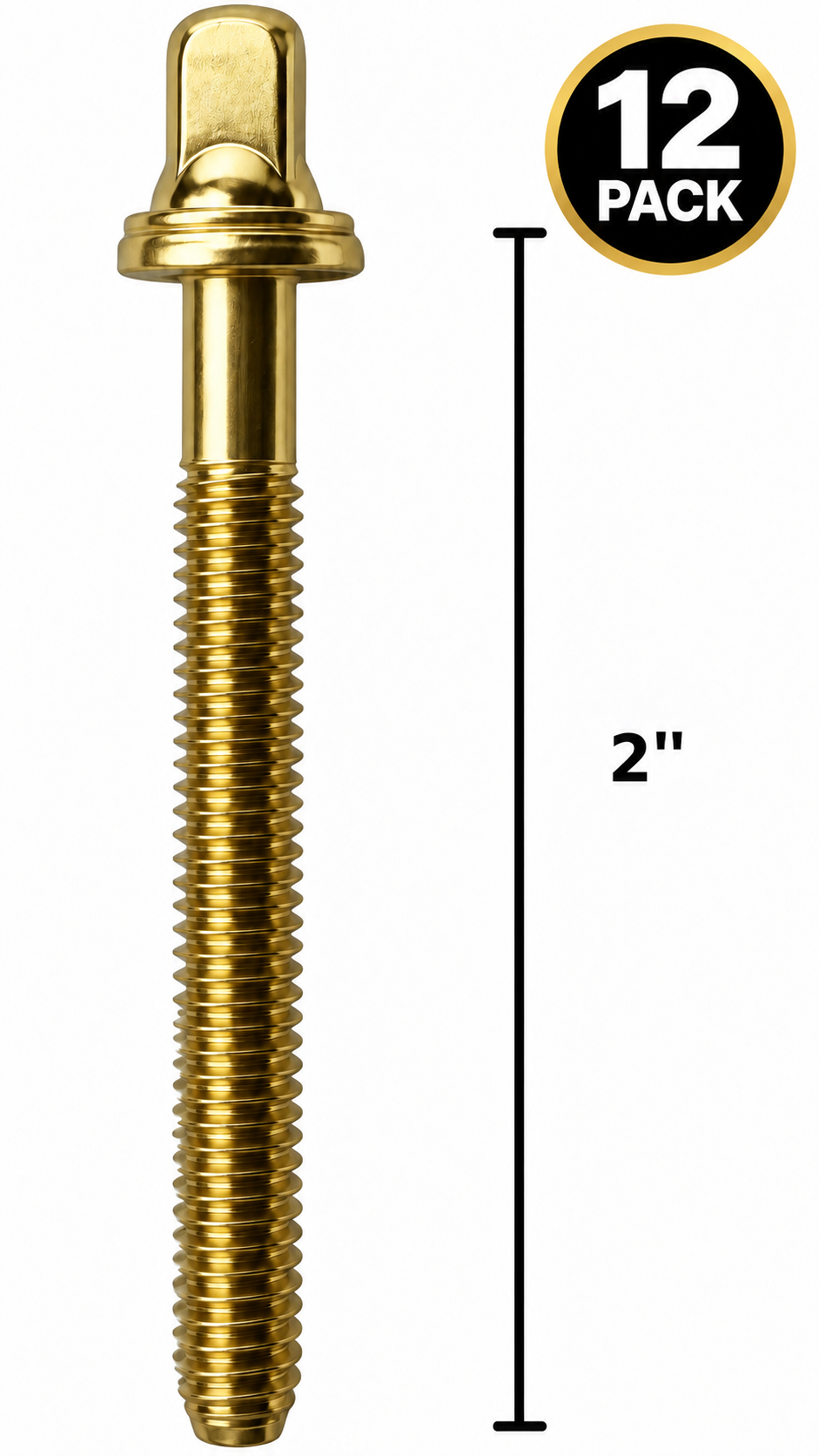 AIAS Brass Plated Tension Rods for Drums