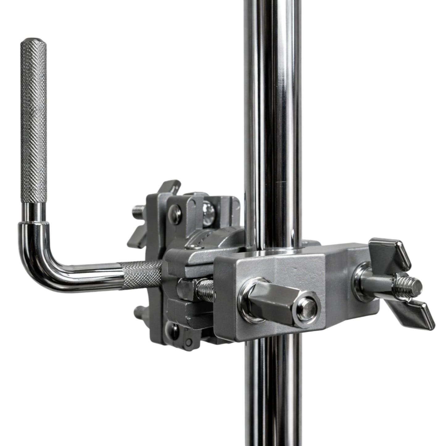 AIAS Cowbell Mount Accessory Multi Clamp – Percussion Clamp for Cowbells, Jam Blocks & Drum Accessories, Rotating Fastener, Fits 3/8" to 1 1/4" Drum Hardware