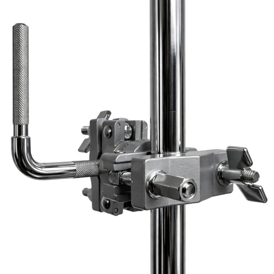 AIAS Cowbell Mount Accessory Multi Clamp – Percussion Clamp for Cowbells, Jam Blocks & Drum Accessories, Rotating Fastener, Fits 3/8" to 1 1/4" Drum Hardware