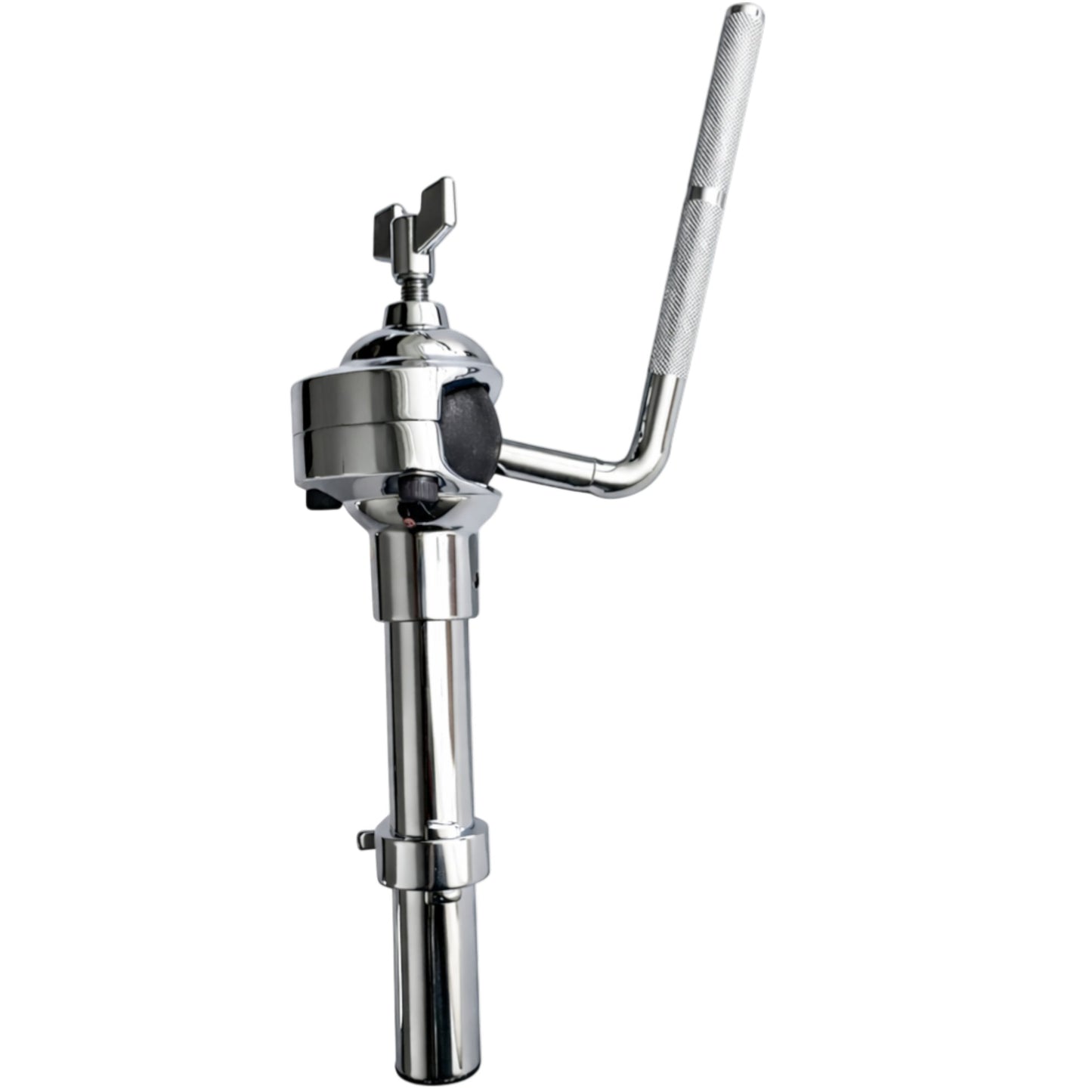 AIAS Tom Mounting Arm 10.5mm L Rod, Chrome Alloy Steel with Ball Joint, Adjustable Angle and Secure Drum Positioning