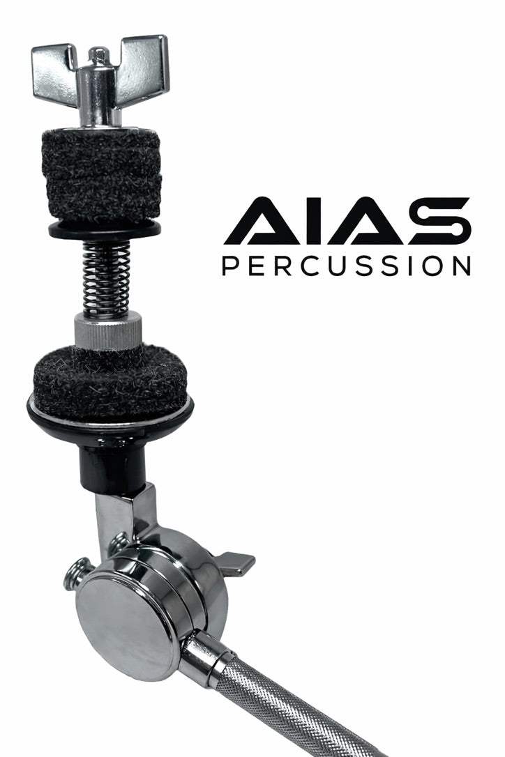 AIAS Auxiliary Hi-Hat Arm – Adjustable Drum Hardware Mount with Rotating Clamp for Remote Hi-Hats, Cymbals, and Percussion Add-Ons