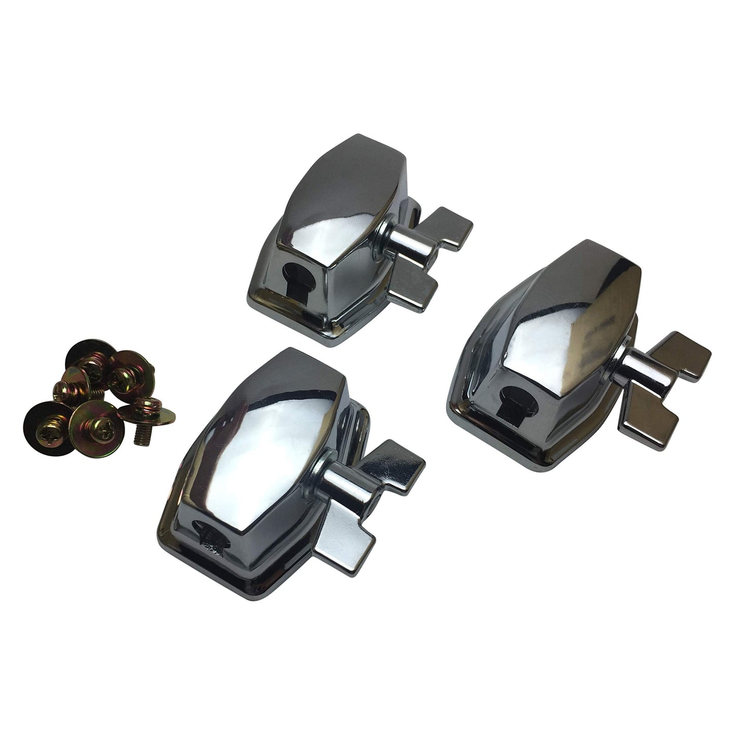 Tom/Floor Tom Leg Mount Bracket ROSS Percussion (3 Pack, Chrome)