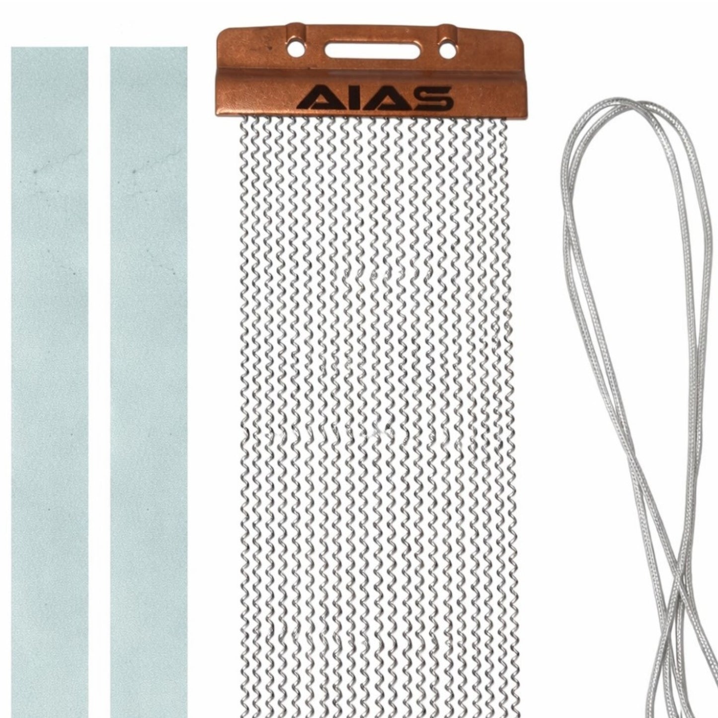 AIAS Snare Drum Wire 14 Inch AS-1, 20 Steel Strands with Brass Bed Plates and Snare Straps, Enhanced Dynamics