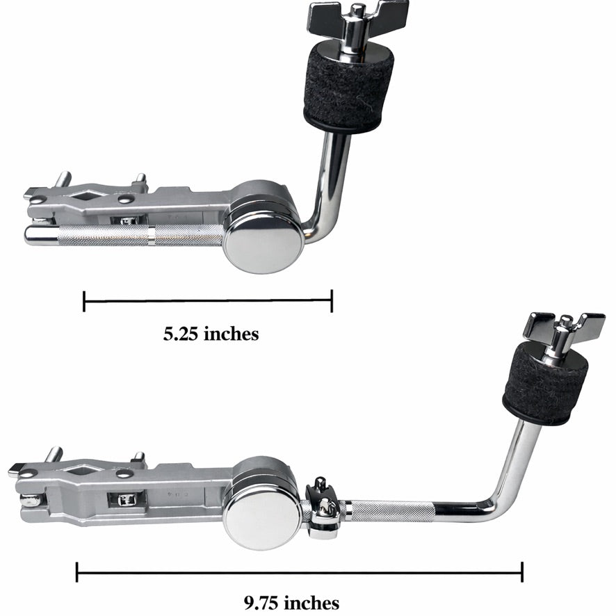 AIAS Splash Cymbal Mount Clamp for Drums – Adjustable Bell Cymbal Holder | Rotating Arm Fits 5/8″–1¼″ Hardware | Drum Rack Mount Percussion Accessory