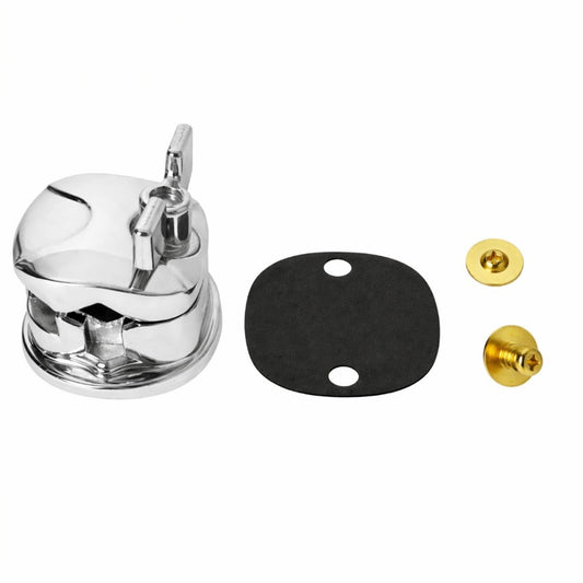 AIAS Percussion Tom Mounting Bracket – Chrome Drum Hardware for Rods and Floor Tom Legs, Wall-Mountable, Heavy-Duty Drum Kit Accessory