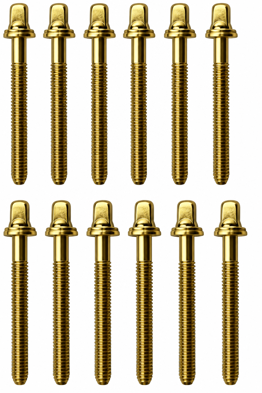 AIAS Brass Plated Tension Rods for Drums