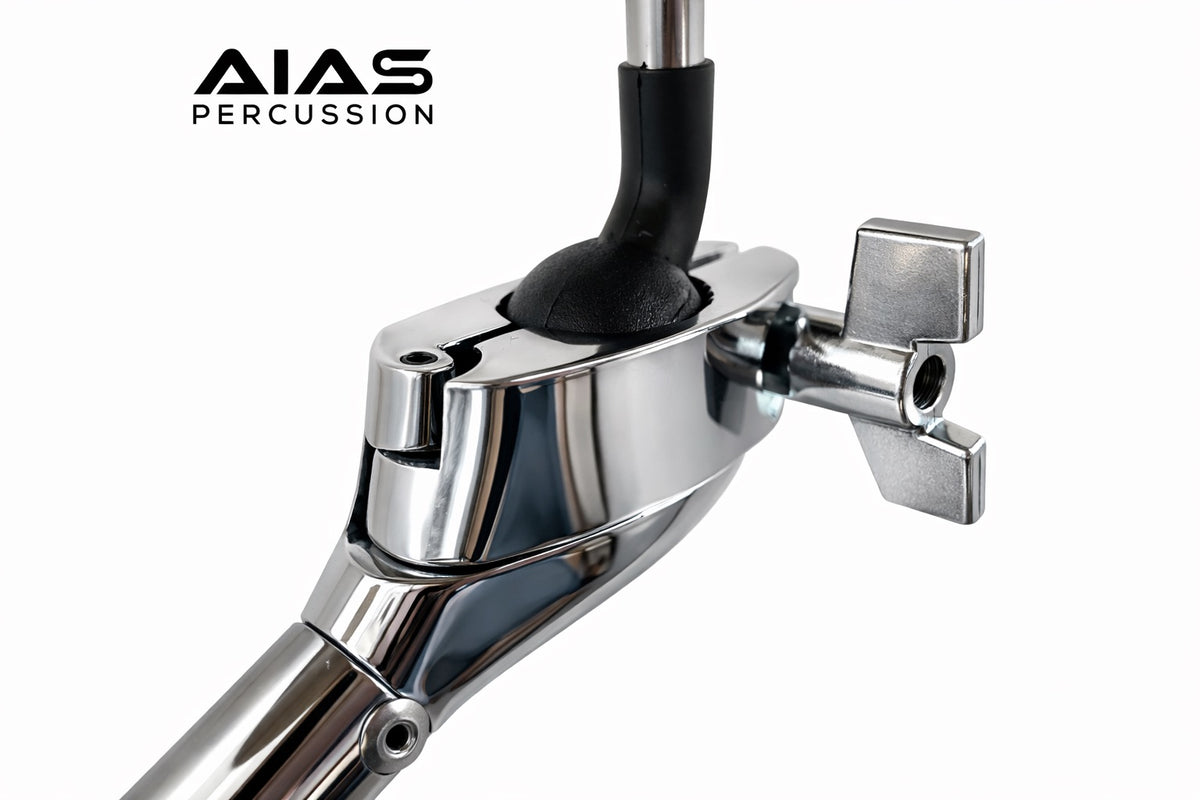 AIAS AC-2 Cymbal Arm Multi Clamp – 12-Inch Arm, Rotating Ball