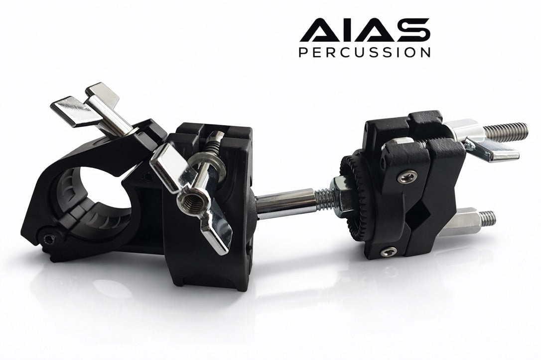 AIAS Rotating Drum Rack Clamp Adjustable Ball Joint Mount For 1.5 Inch Tubing