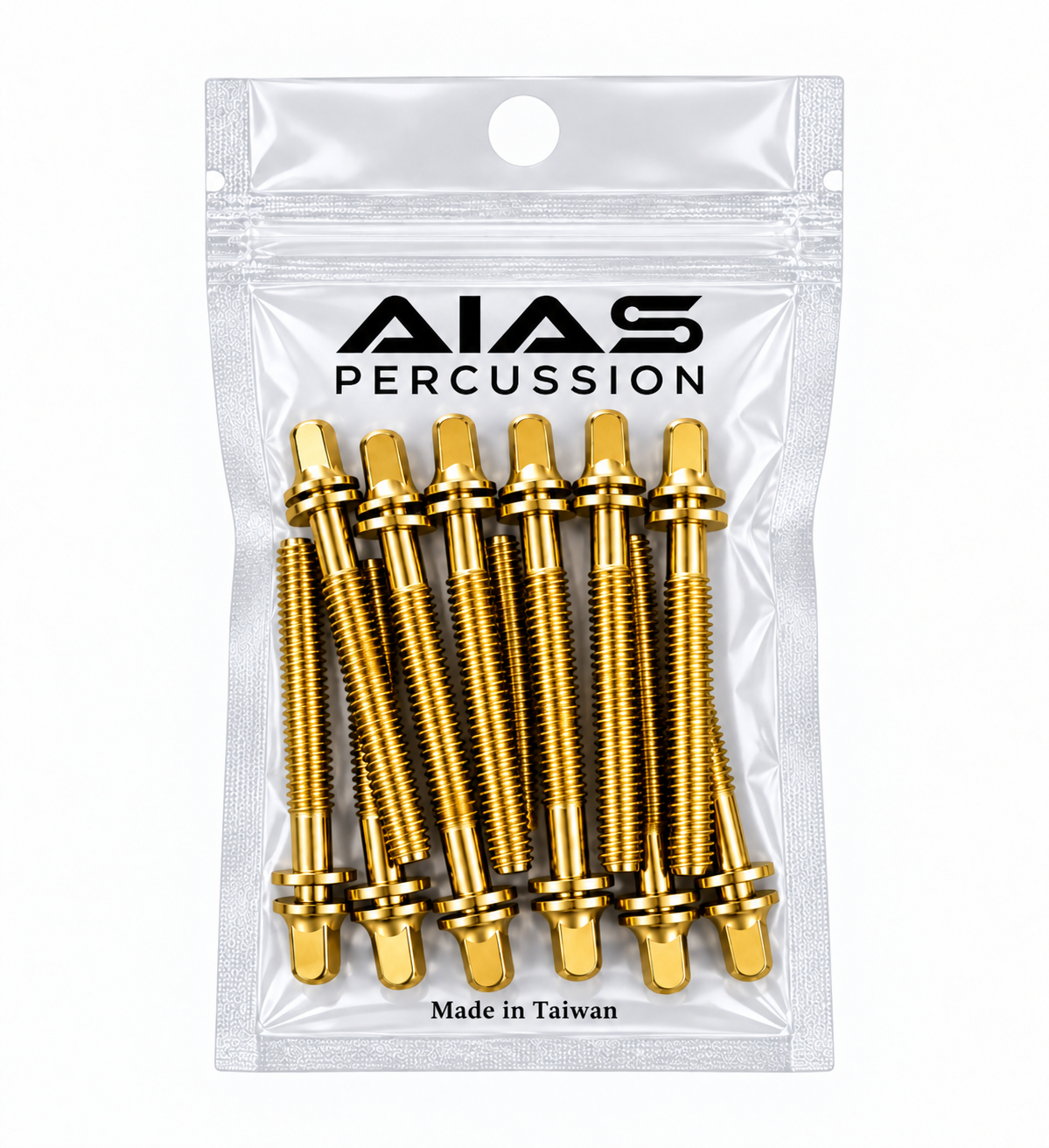 AIAS Brass Plated Tension Rods for Drums