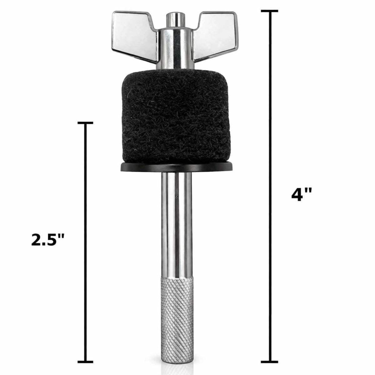 AIAS 4" Cymbal Stacker 2-Pack – 8mm Threaded Cymbal Stand Extension