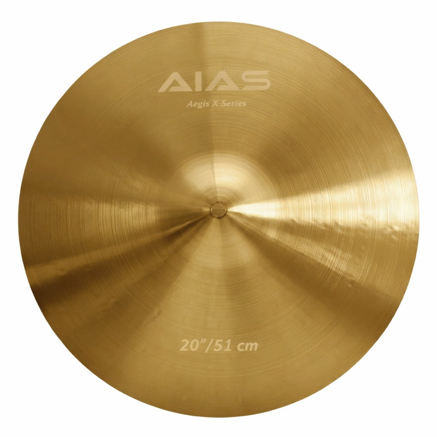 AIAS Aegis X Series Cymbal B20 Alloy Copper-Tin Construction, Bright Tone, Clear Attack