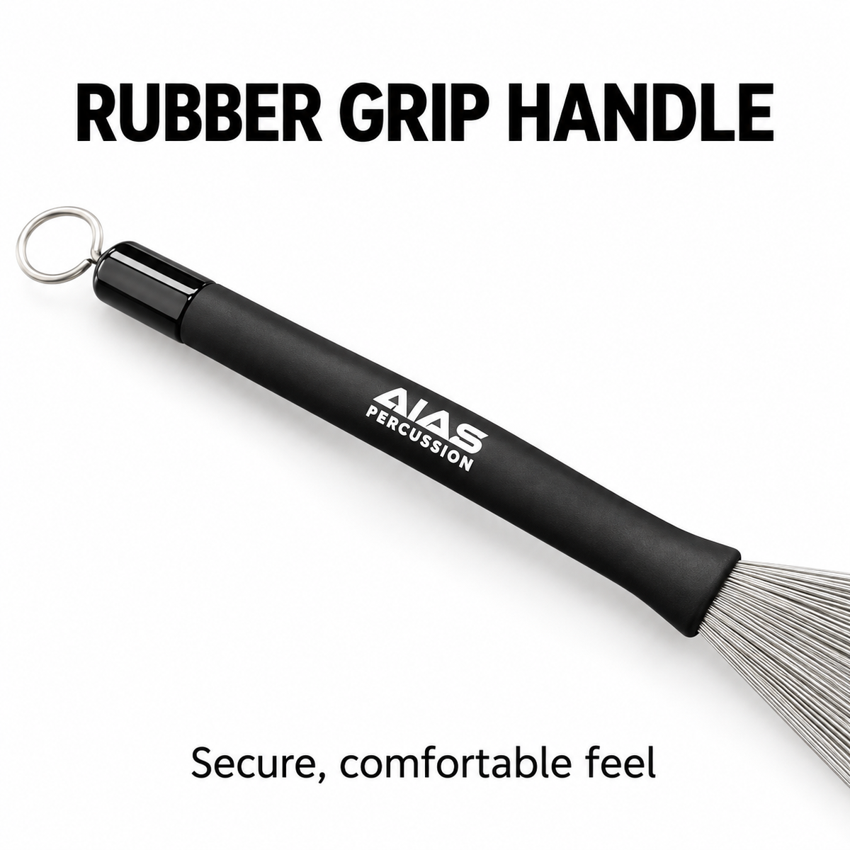 AIAS AR-1 Retractable Wire Drum Brushes – Adjustable Pair with Rubber Grip