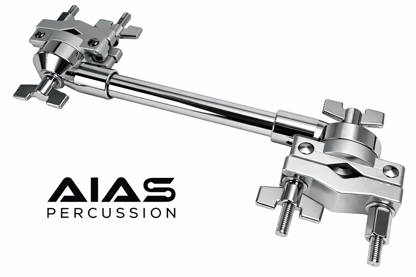 AIAS Rotating Multi Clamp – 360° Adjustable Drum Hardware Mount for Cymbal Arms, Drum Modules, Electronic Pads & Percussion Accessories