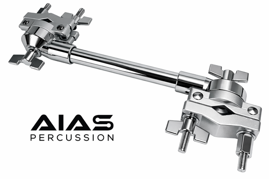 AIAS Rotating Multi Clamp – 360° Adjustable Drum Hardware Mount for Cymbal Arms, Drum Modules, Electronic Pads & Percussion Accessories