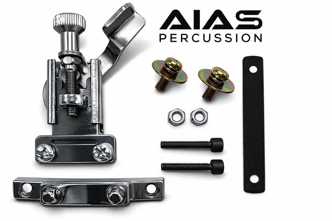 AIAS Snare Strainer and Butt Plate Set (Chrome) AS-4