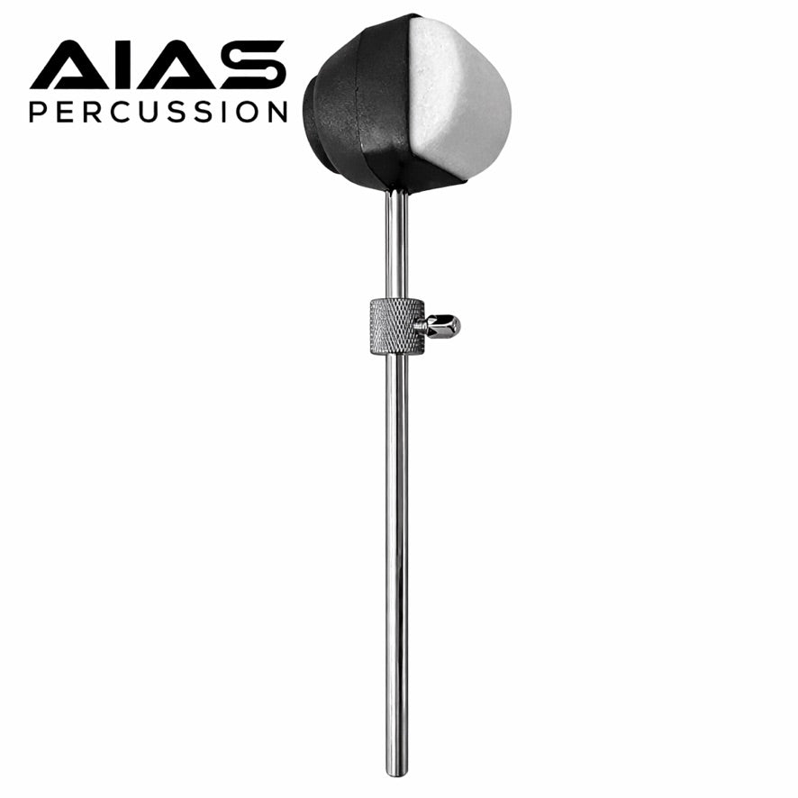 AIAS Two Way Bass Drum Beater with Adjustable Weight – Dual Surface Beater Head (AB-2)