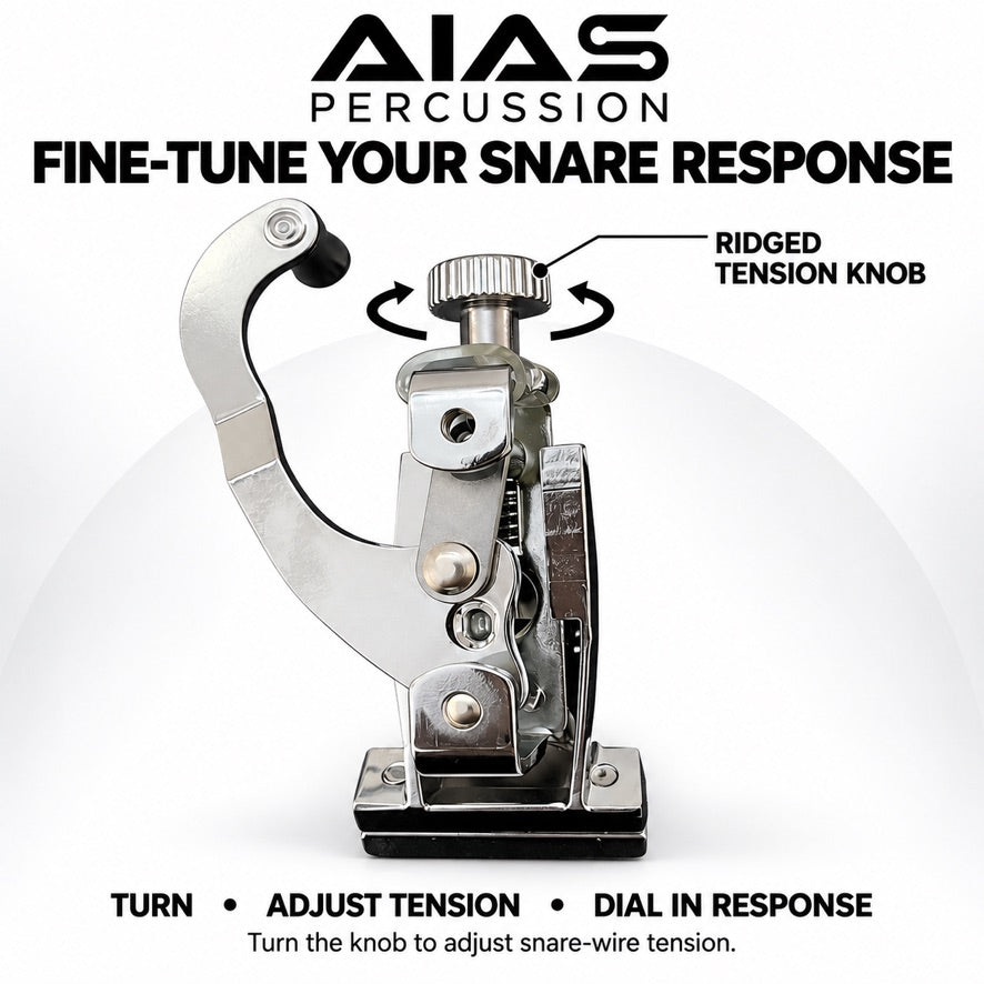AIAS Snare Strainer and Butt Plate Pack - Chrome AS-3