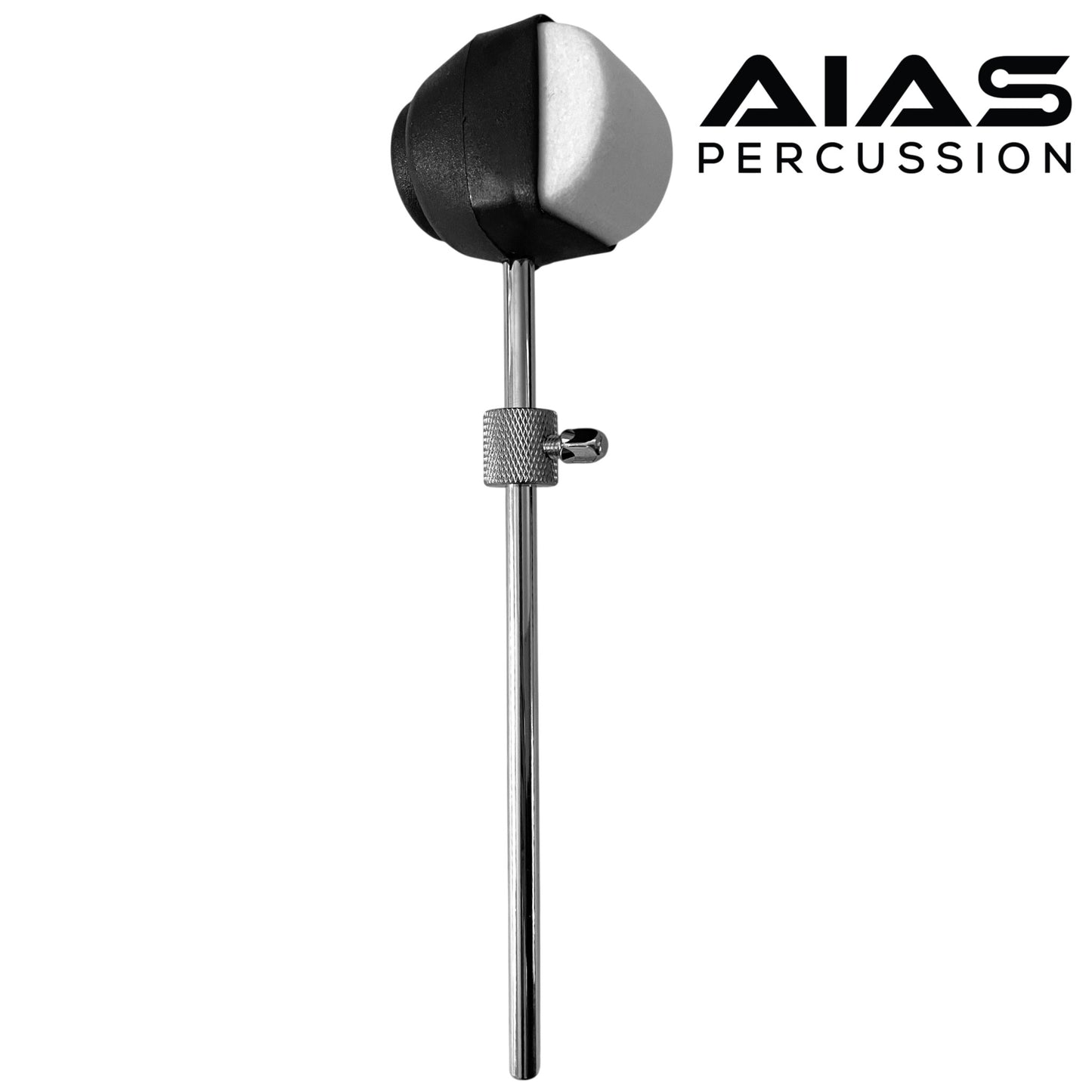 AIAS Double-Sided Bass Drum Beater with Adjustable Weight | Dual Surface Kick Pedal Beater (AB-2)