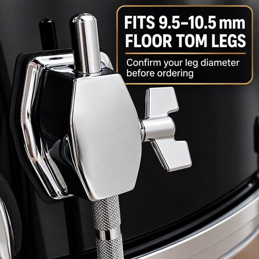 ROSS Percussion Tom/Floor Tom Leg Mount Bracket (3 Pack, Chrome)